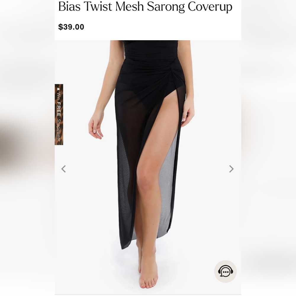 Popilush Twist Mesh Sarong Coverup